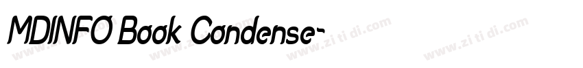 MDINFO Book Condense字体转换 MDINFO Book Condense字体转换